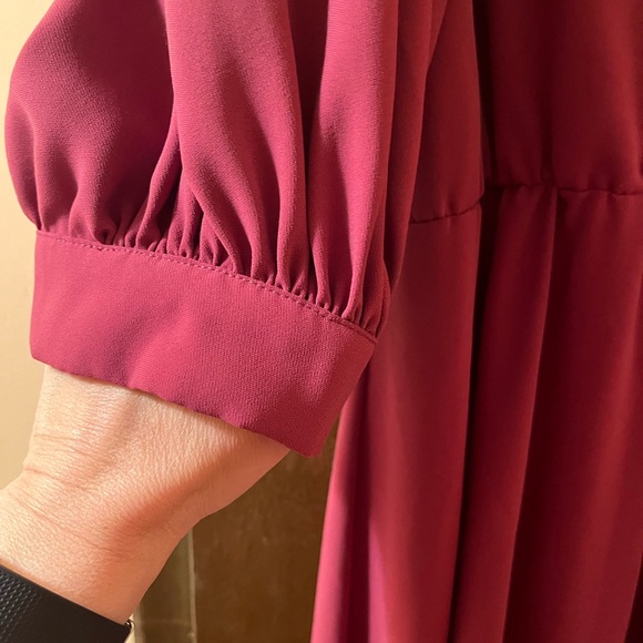 Amanda Uprichard Alissa Puff Sleeve Mini Dress in Jam - Picture 9 of 10